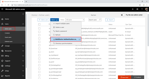 Configure Multi Factor Authentication For Office 365 Users